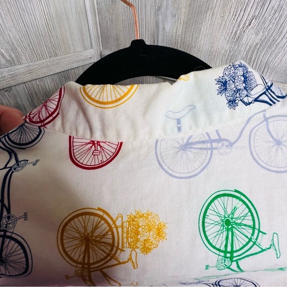 ModCloth Rainbow Bicycle Print Midriff Dress - Picture 7 of 8